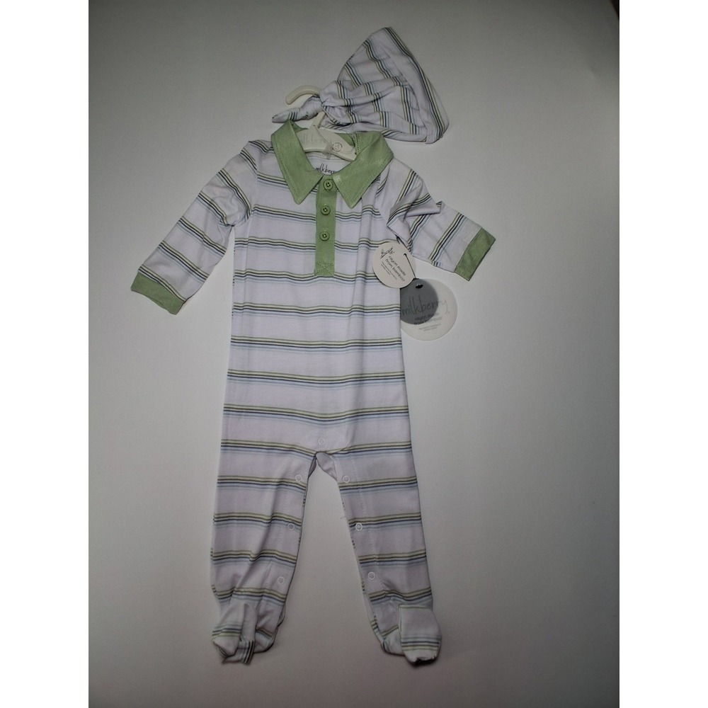 Milkberry 6-9 MOS 1 Piece With Hat Brand New